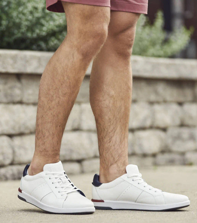 Crossover Mens Leather Sneaker White