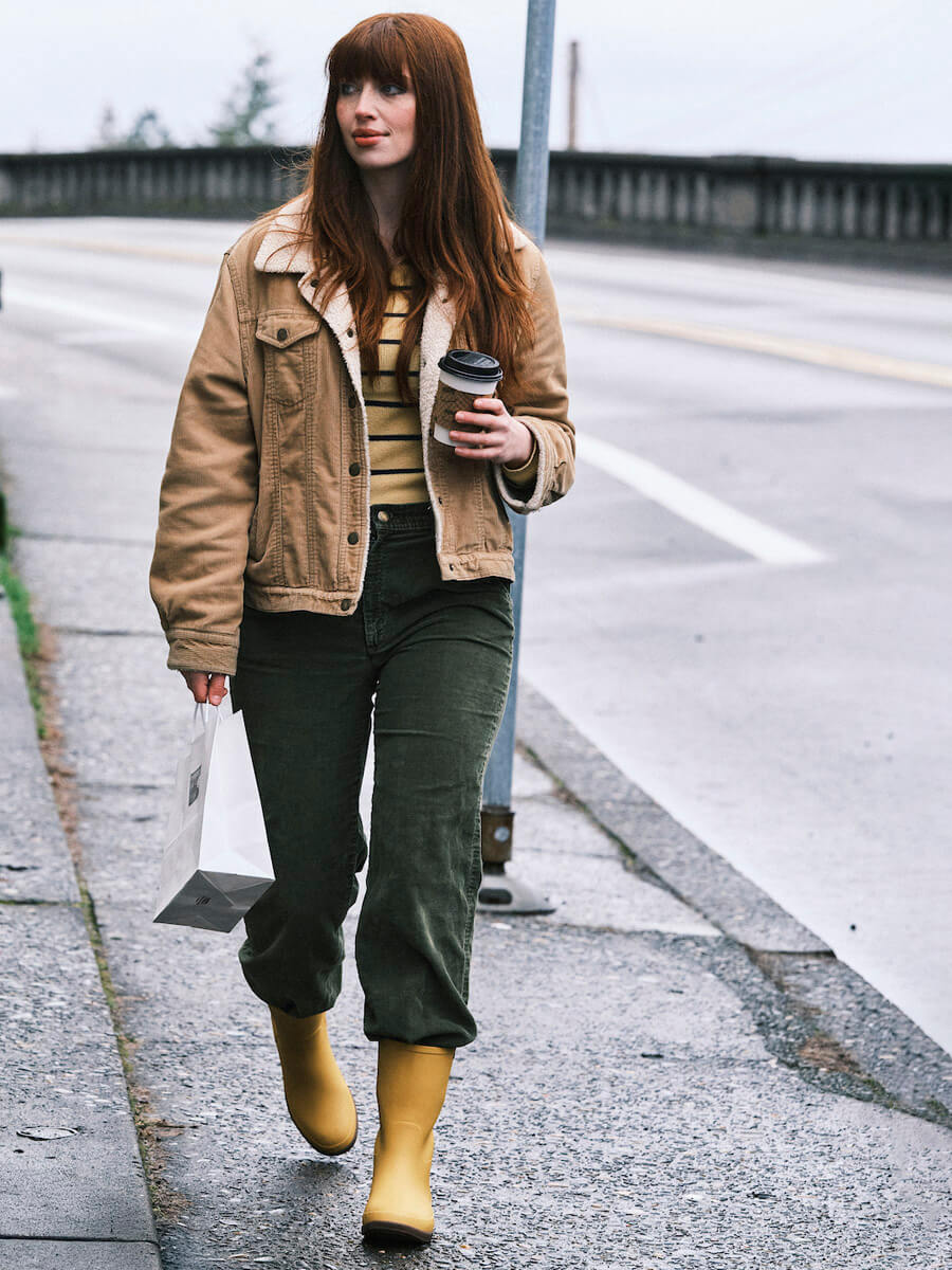 Amanda II Mid Gumboot Mustard