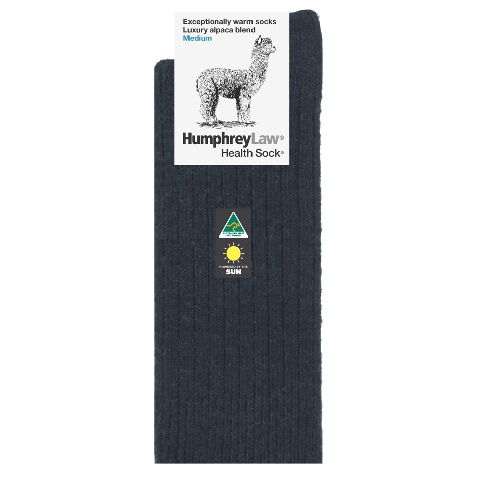Alpaca Health Sock® Style 01C Charcoal