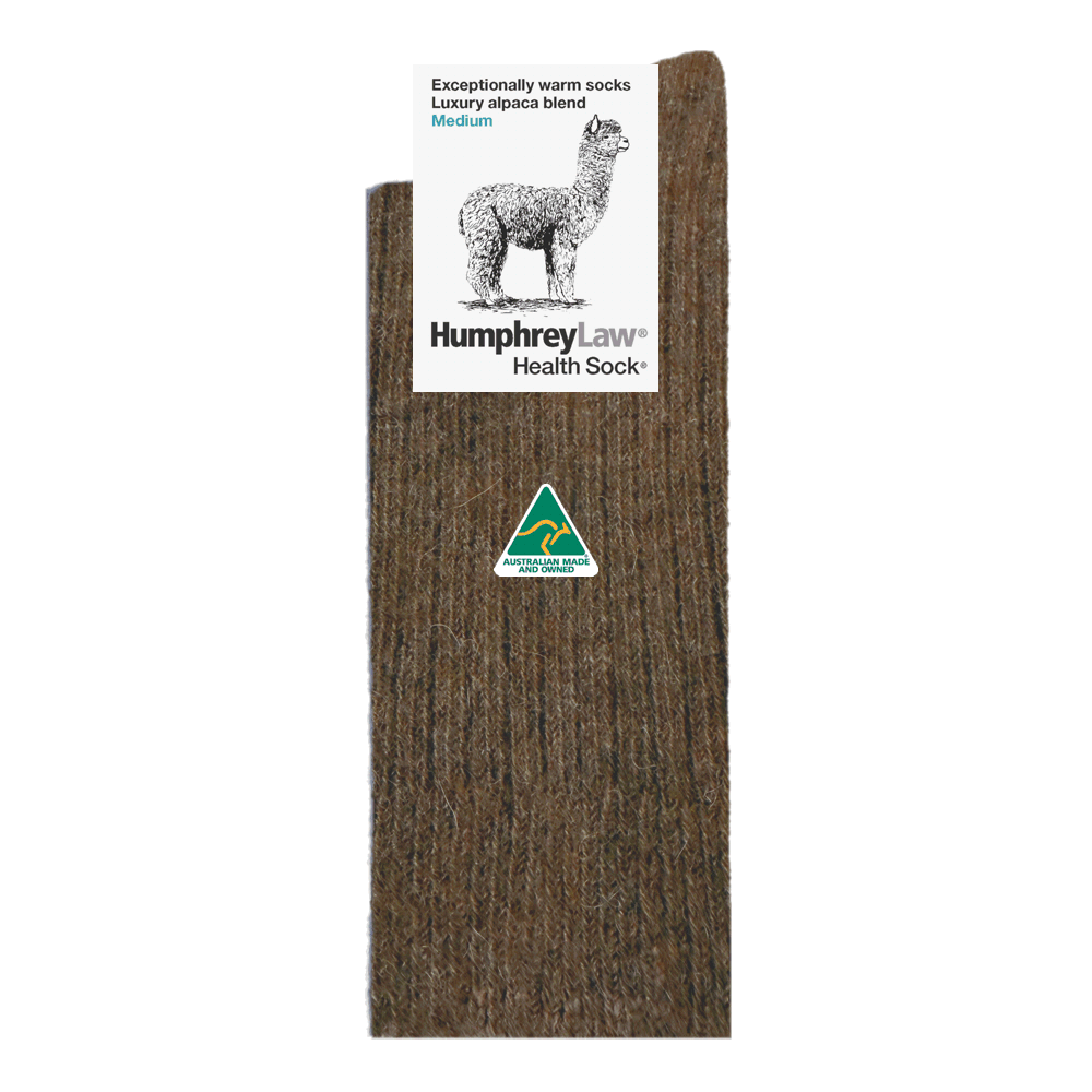 Alpaca Health Sock® Style 01C Brown