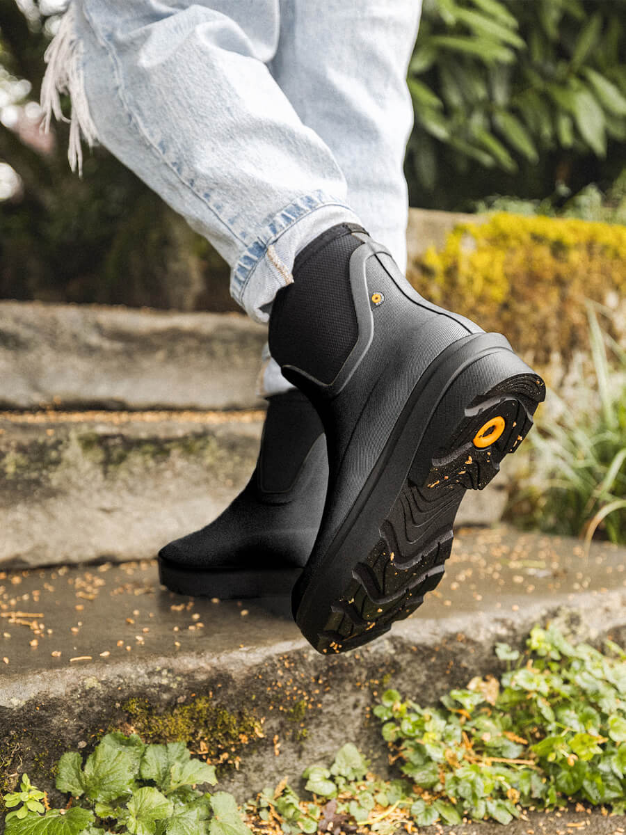 Hazel Chelsea Gumboot Black