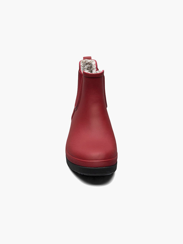 Amanda Plush Chelsea Gumboot Burgandy