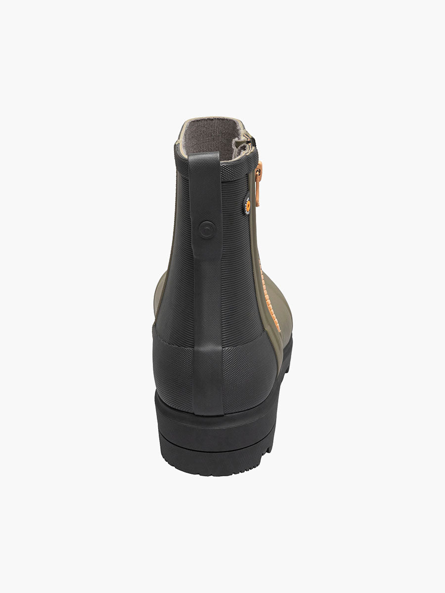 Holly Rain Zip Gumboot Green
