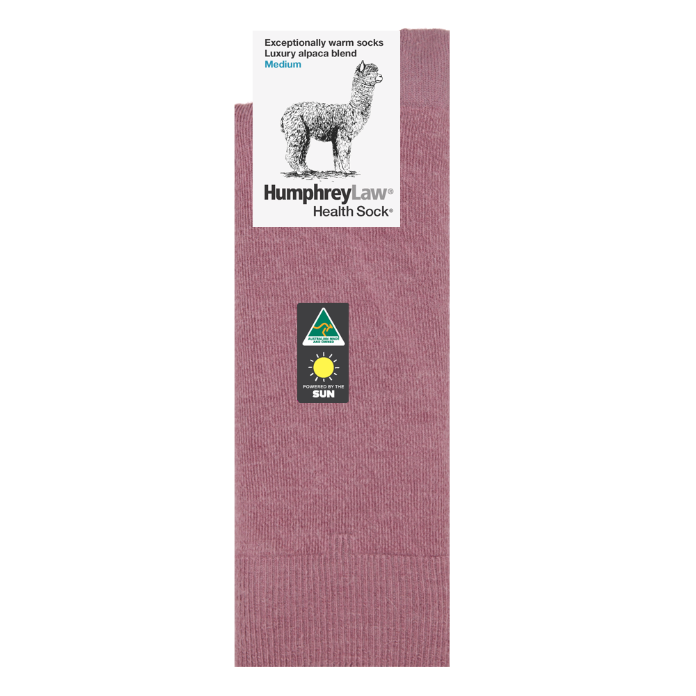 Baby Alpaca Blend Health Sock® Style 05C Old Rose