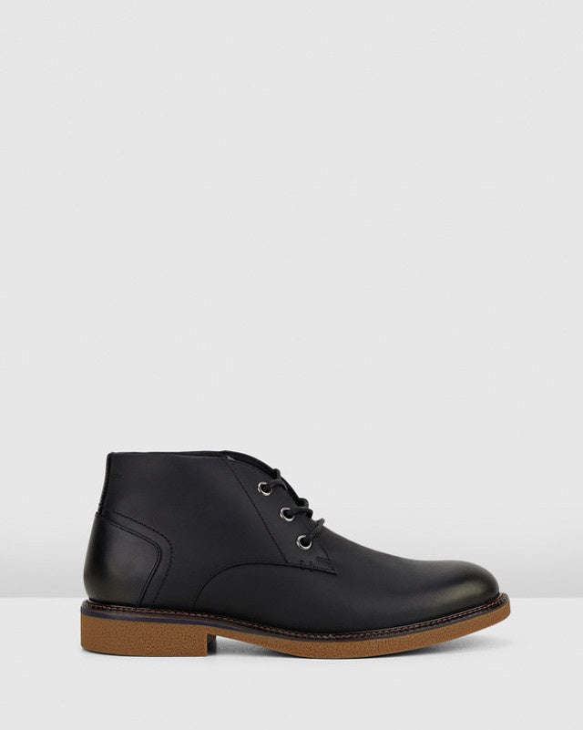 Michigan Lace Up Boot  Black Rub