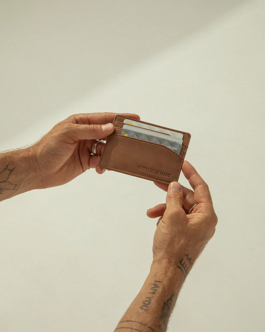 Alfred Leather Cardholder  Black