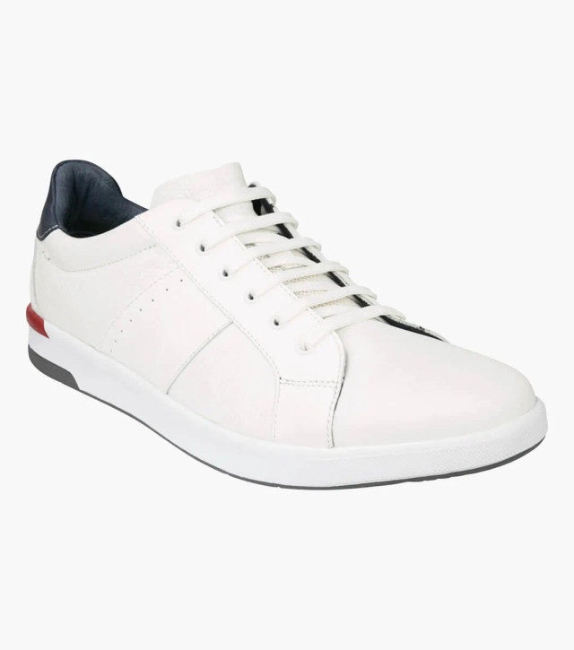 Crossover Mens Leather Sneaker White