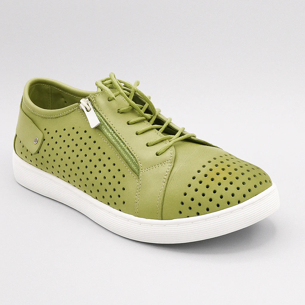 EG17 Leather Sneaker  Pistachio