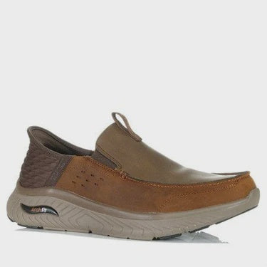 Mens Slip In  Arch Fit Crosser - Dark Brown