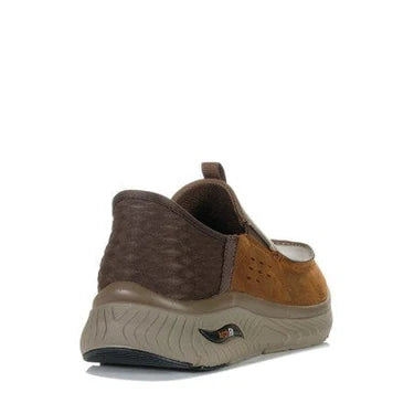 Mens Slip In  Arch Fit Crosser - Dark Brown