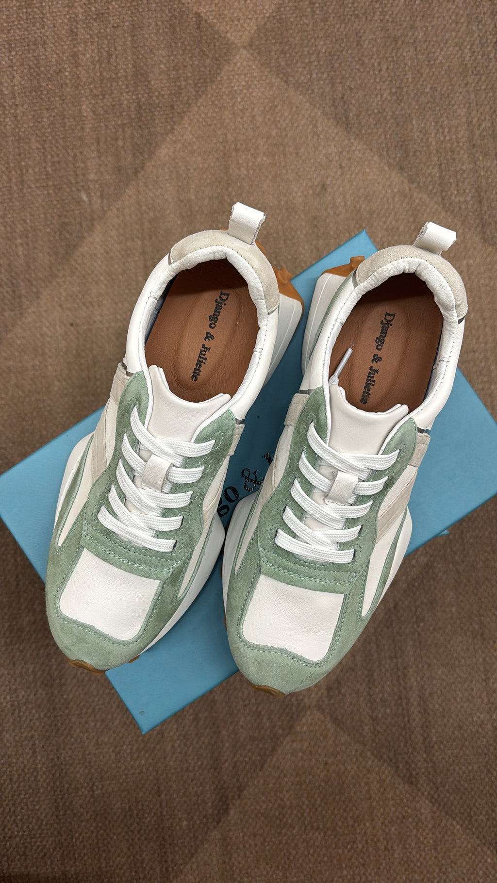 Orange DJ Sneaker Multi Light Green