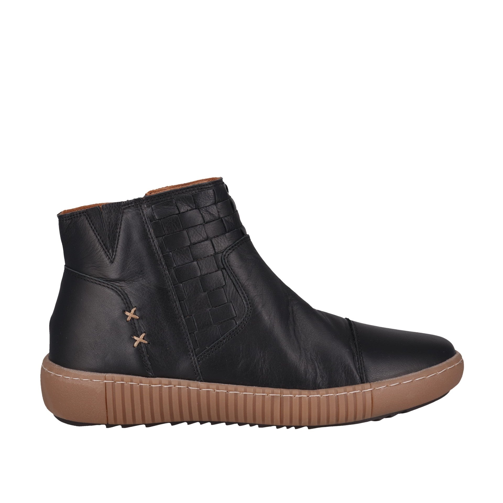 Willa Black Leather Boot