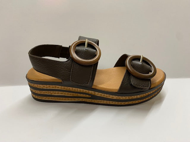Caswell Chocolate Leather Sandals