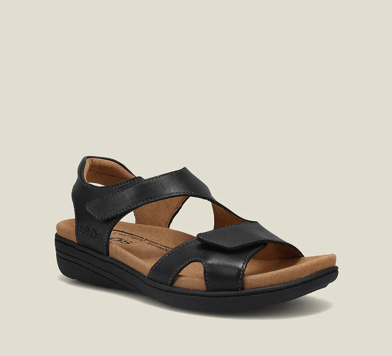 Serene Leather Sandal Black