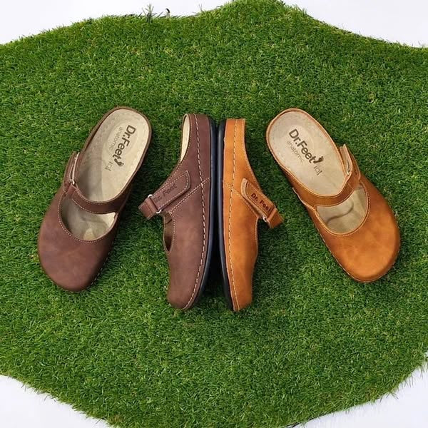 Halina Leather Mule Chocolate