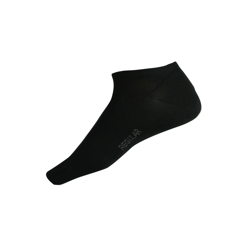80% Mercerised Cotton Ankle Sock Style 57A Black /White
