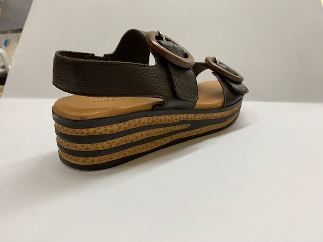 Caswell Chocolate Leather Sandals