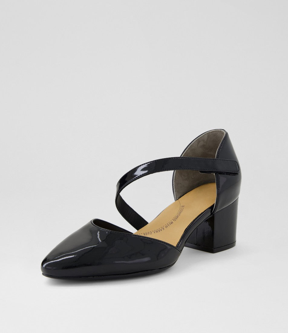 Vilmos Patent Block Heel XW  Black