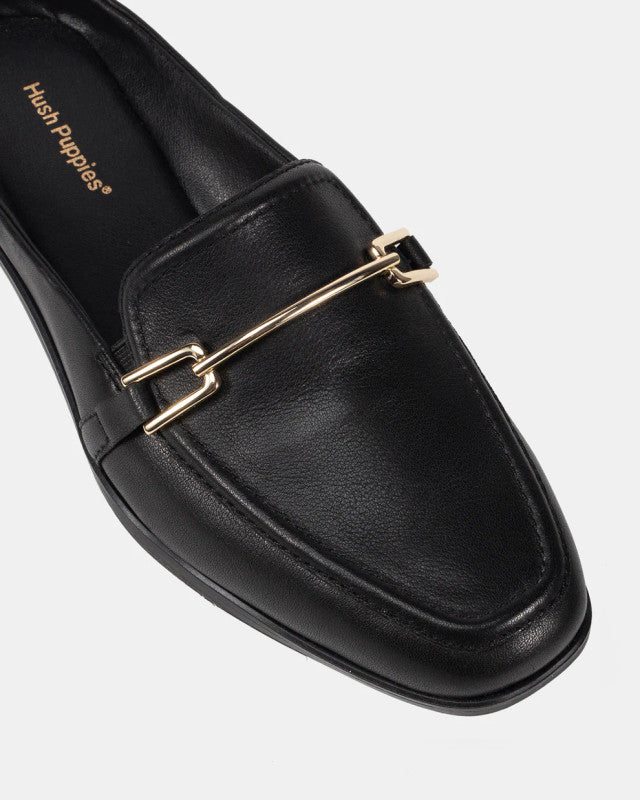 Zilch Leather Mule Black