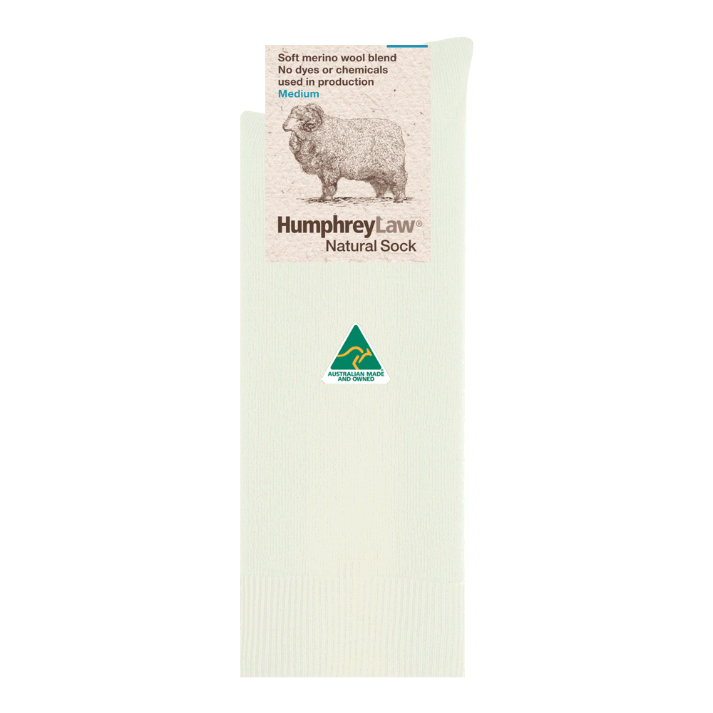 60% Fine Merino Wool Health Sock® Style 86C Natural