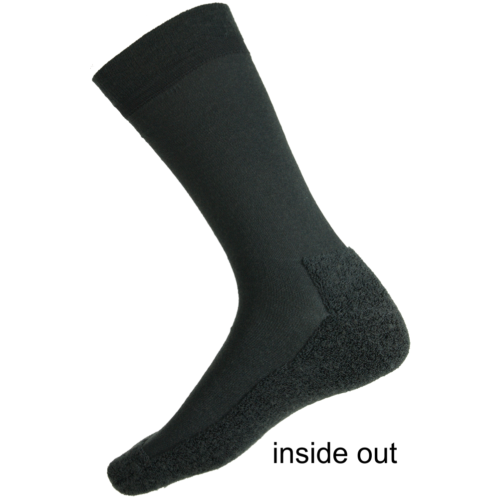 70% Fine Merino Wool Cushion Sole Health Sock® Style 87C Black