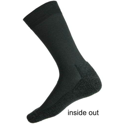 70% Fine Merino Wool Cushion Sole Health Sock® Style 87C Black
