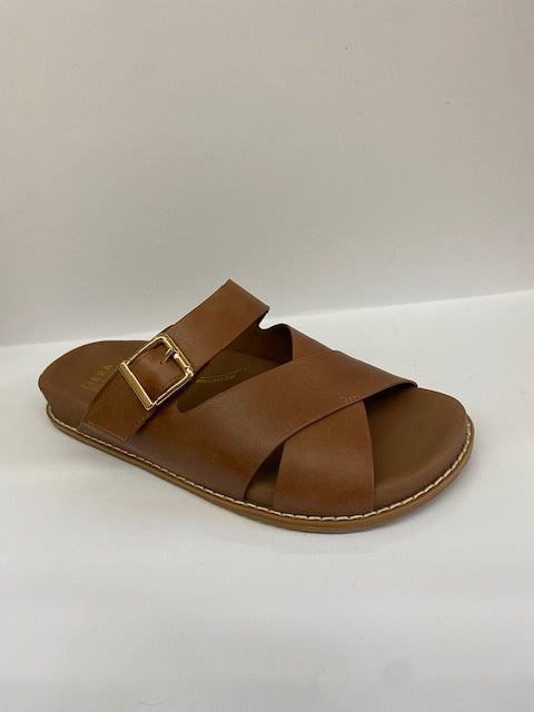 Hegle Leather Sandal - Cognac