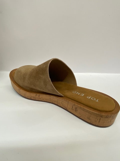 Farons Light Chocolate Suede Slide