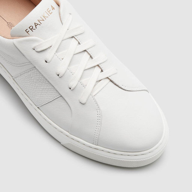 Riley Sneaker White Tumbled