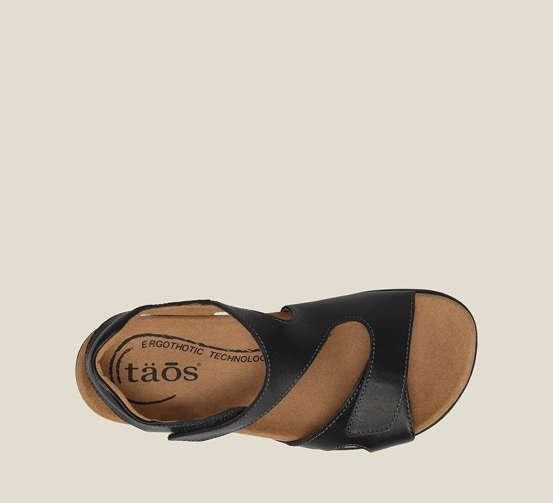 Serene Leather Sandal Black