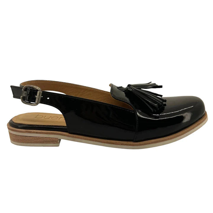 Pella Slingback Black Patent
