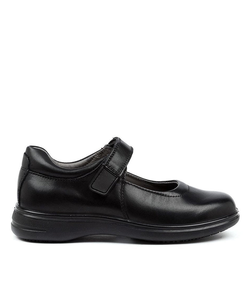 Gigi Jnr Mary Jane School Shoe Black