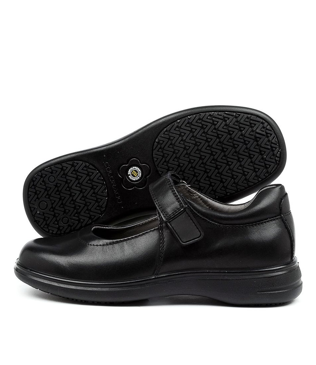 Gigi Jnr Mary Jane School Shoe Black