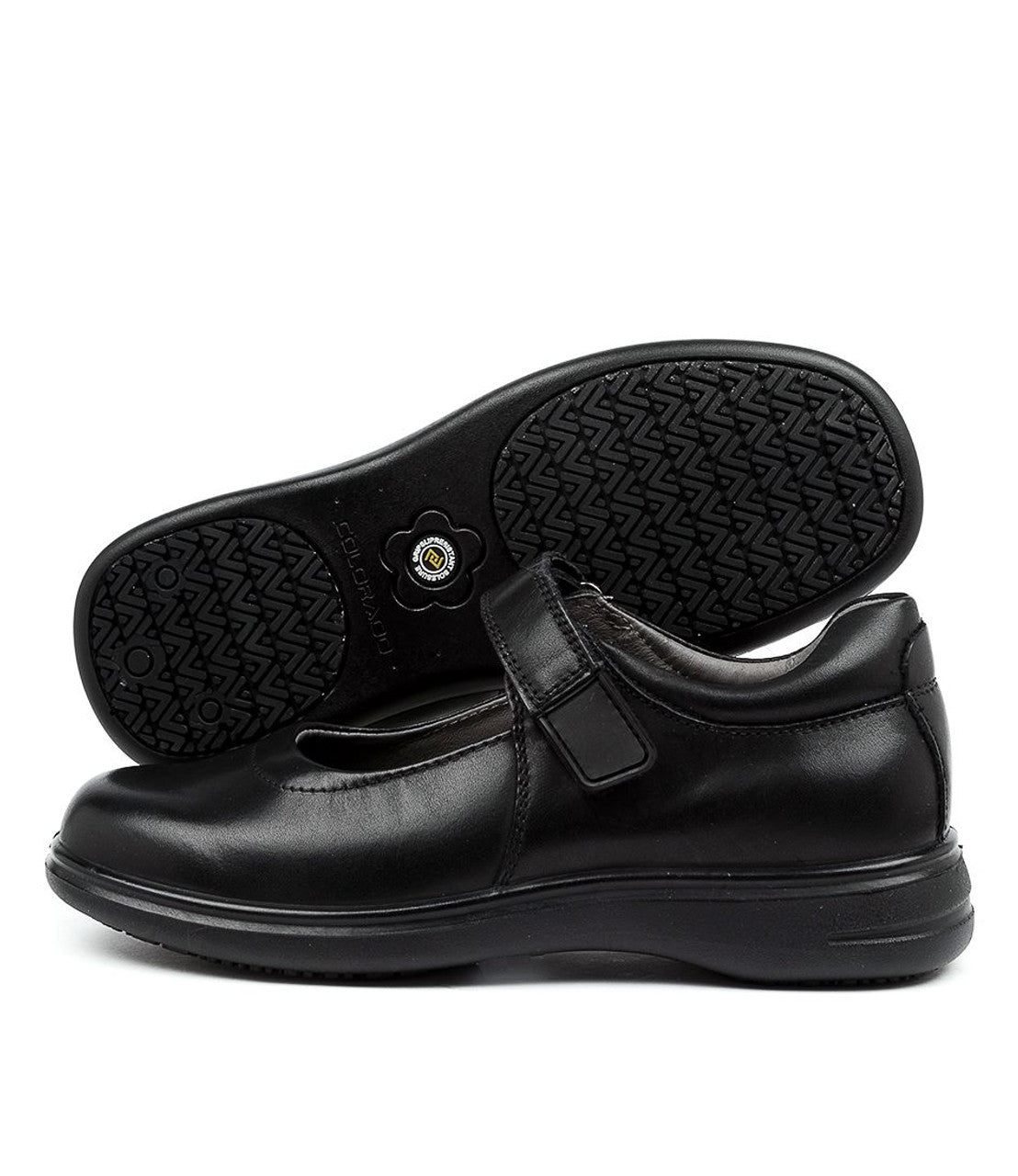 Gigi Jnr Mary Jane School Shoe Black