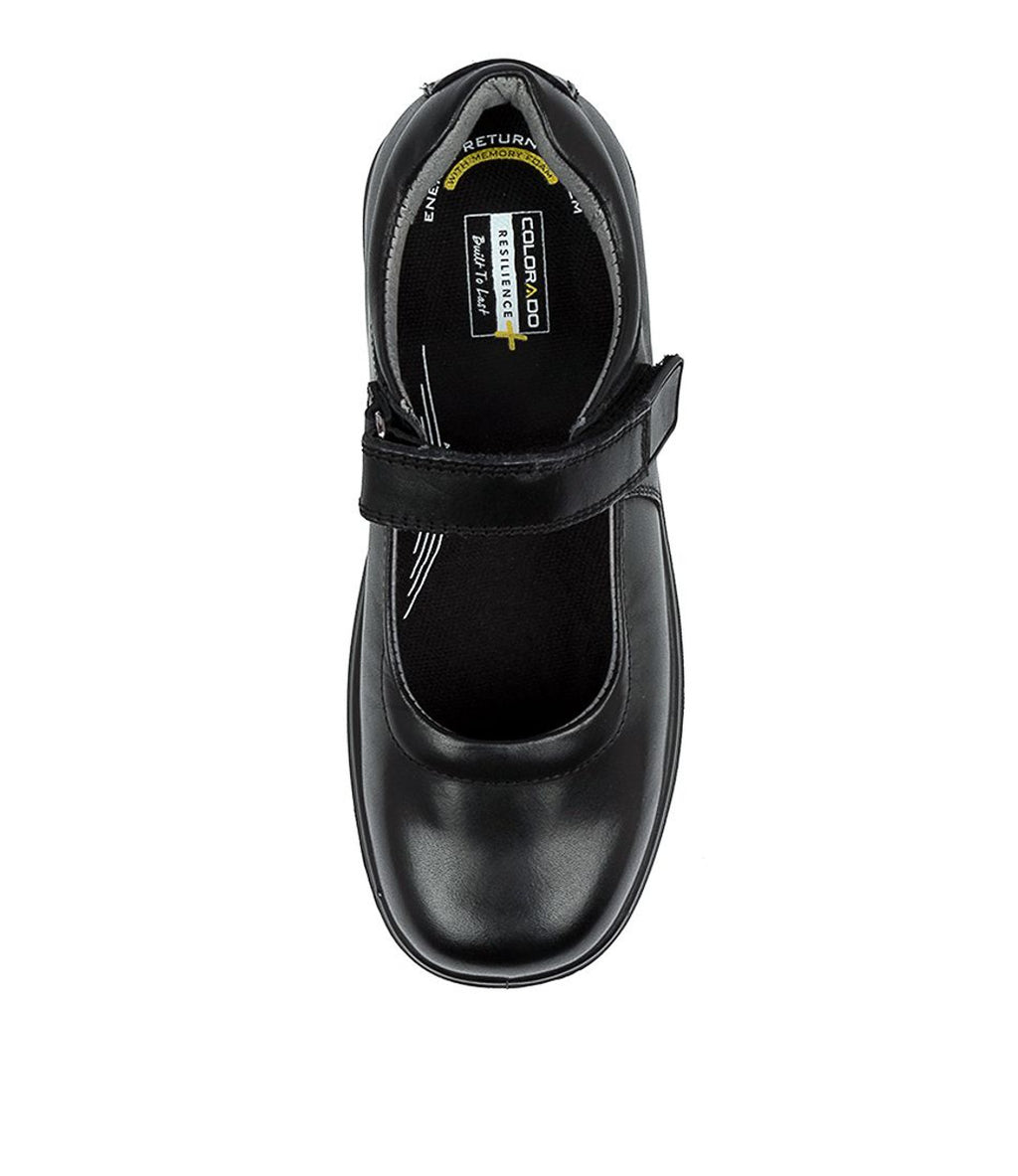 Gigi Jnr Mary Jane School Shoe Black