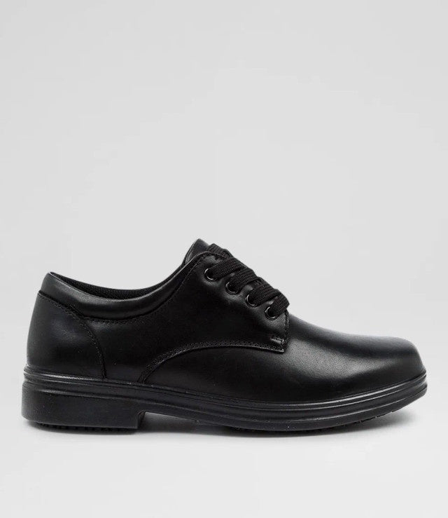Solar Snr Girls School Shoe  Black