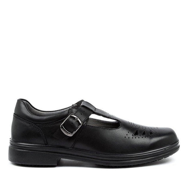 Spire Snr T Bar School Shoe Black