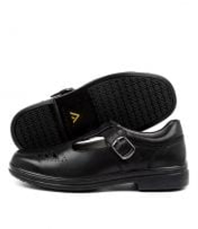 Spire Snr T Bar School Shoe Black
