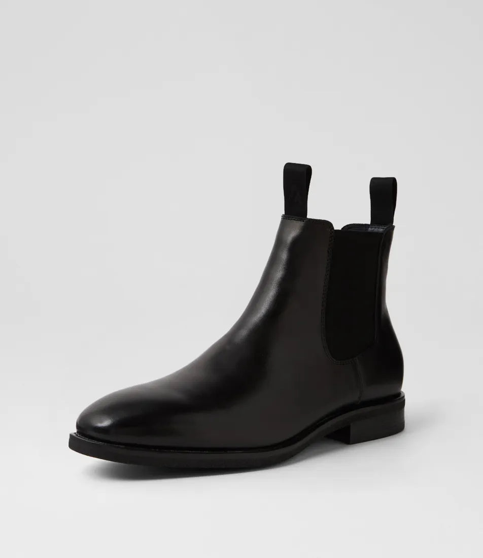 Rodeo Mens Black Leather Chelsea Boots