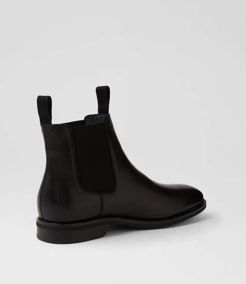 Rodeo Mens Black Leather Chelsea Boots