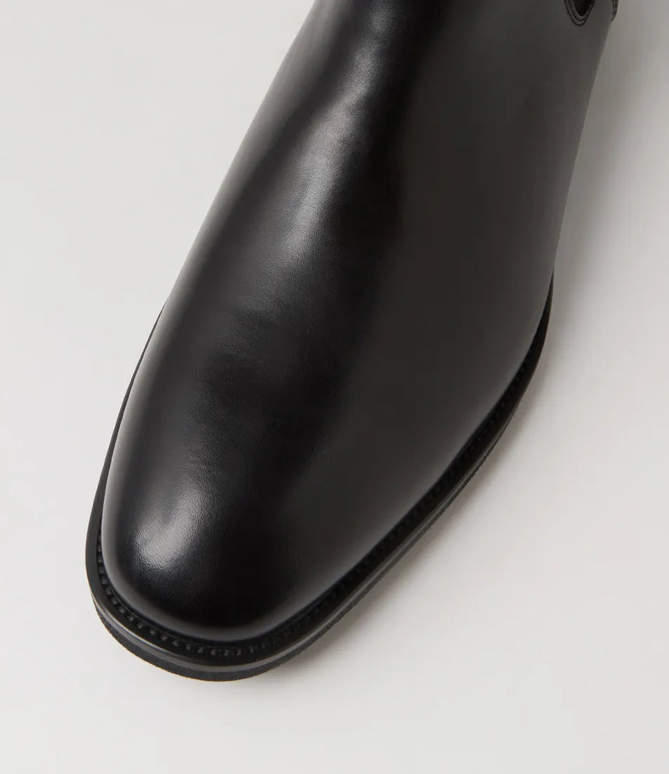 Rodeo Mens Black Leather Chelsea Boots