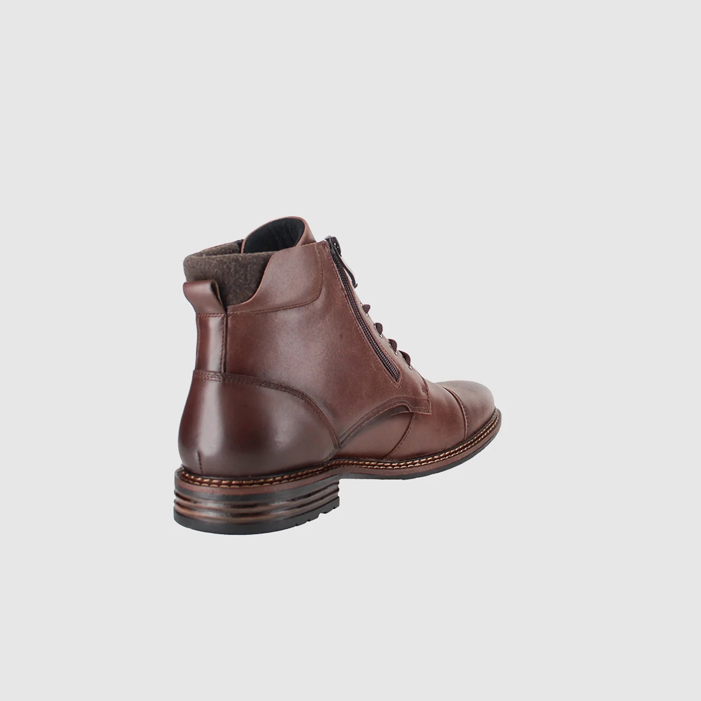 Carrington Mens Lace Up Boots Coffee