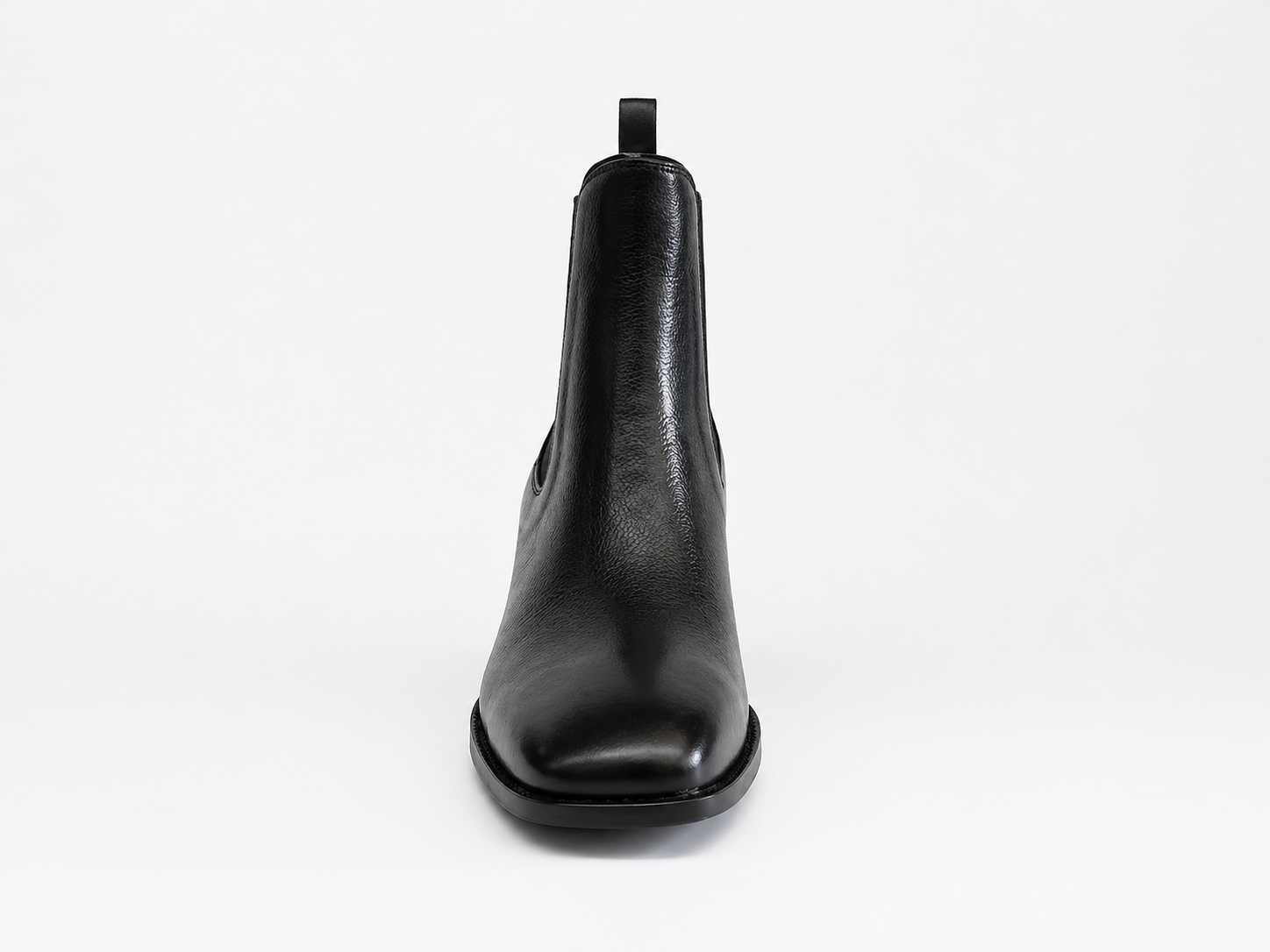 Memmeli Black Leather Chelsea Boots