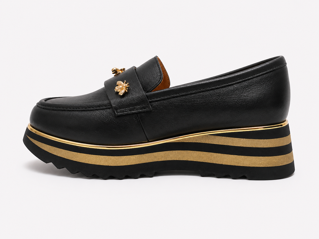 Hickory Leather  Loafer Black
