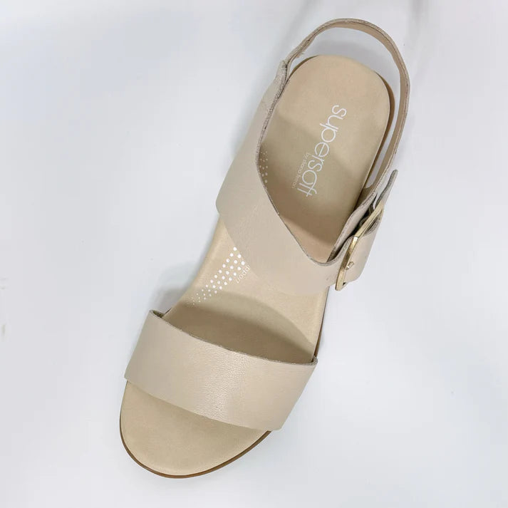 Clariss Leather Sandal Almond