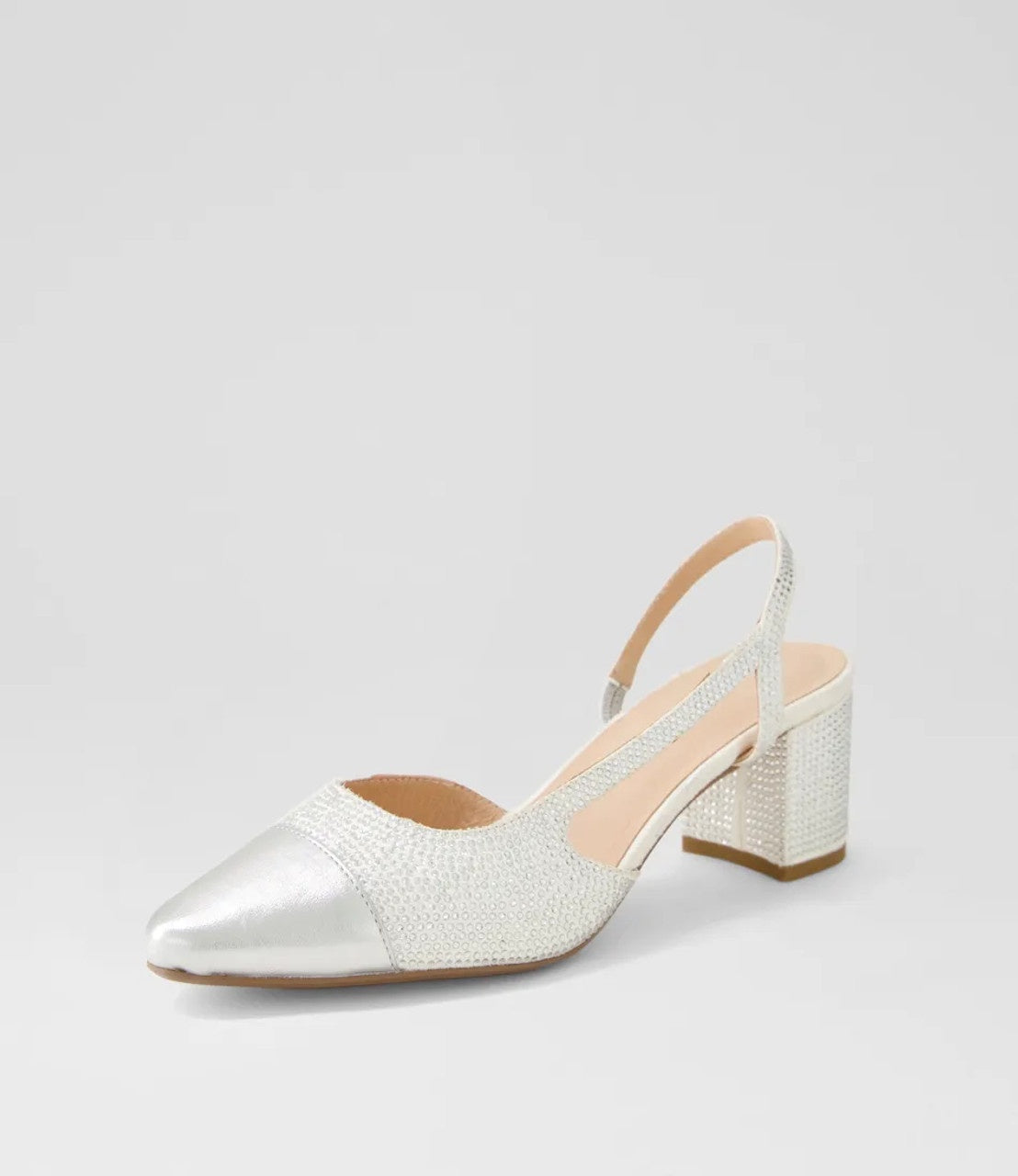 Luxury Silver Shimmer Heels