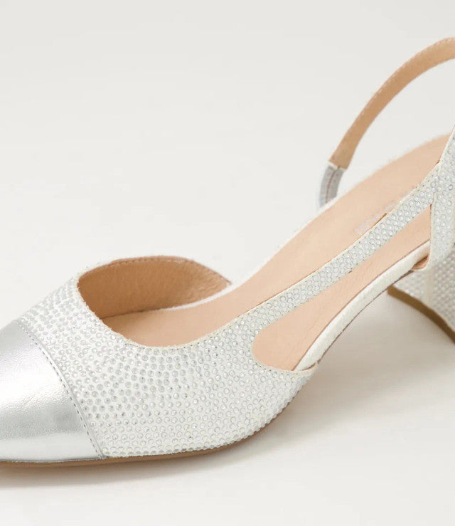 Luxury Silver Shimmer Heels