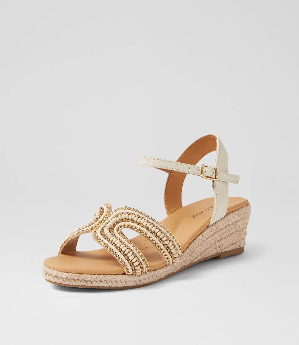 Hobarts White Multi Sandals