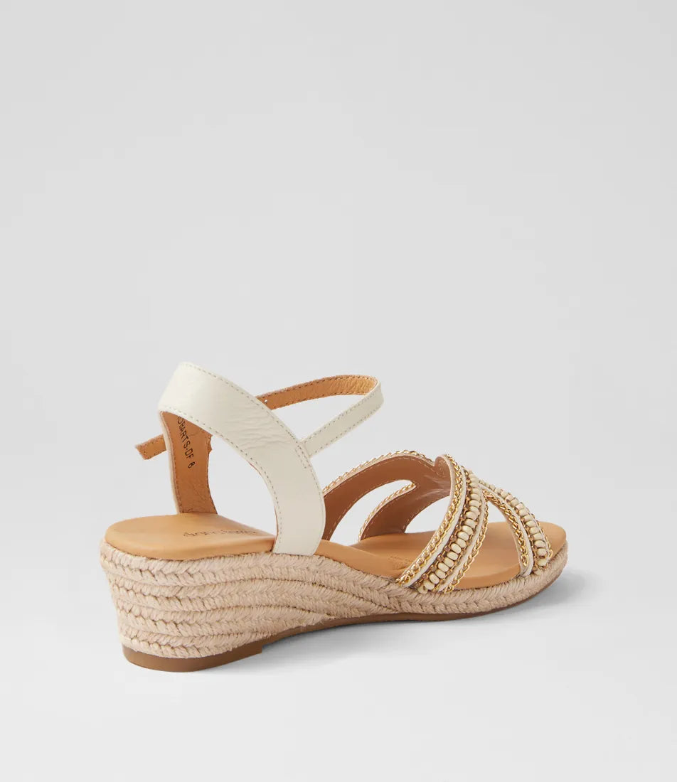 Hobarts White Multi Sandals
