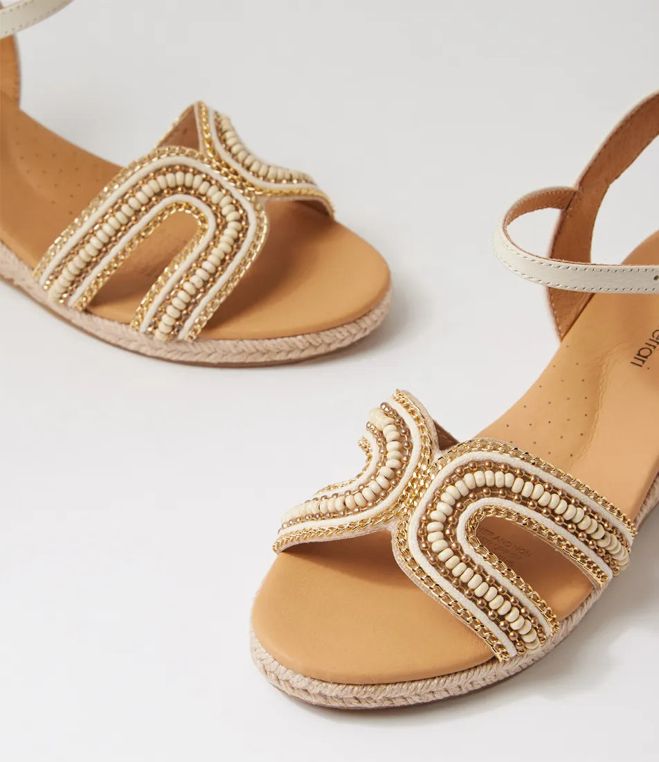 Hobarts White Multi Sandals